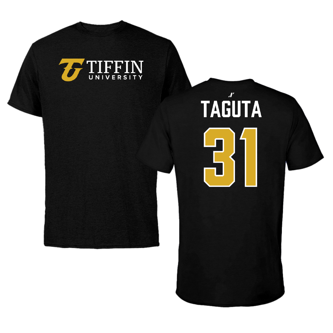 Tiffin University Soccer (M) Black Performance Tee - #31 Tadi Taguta