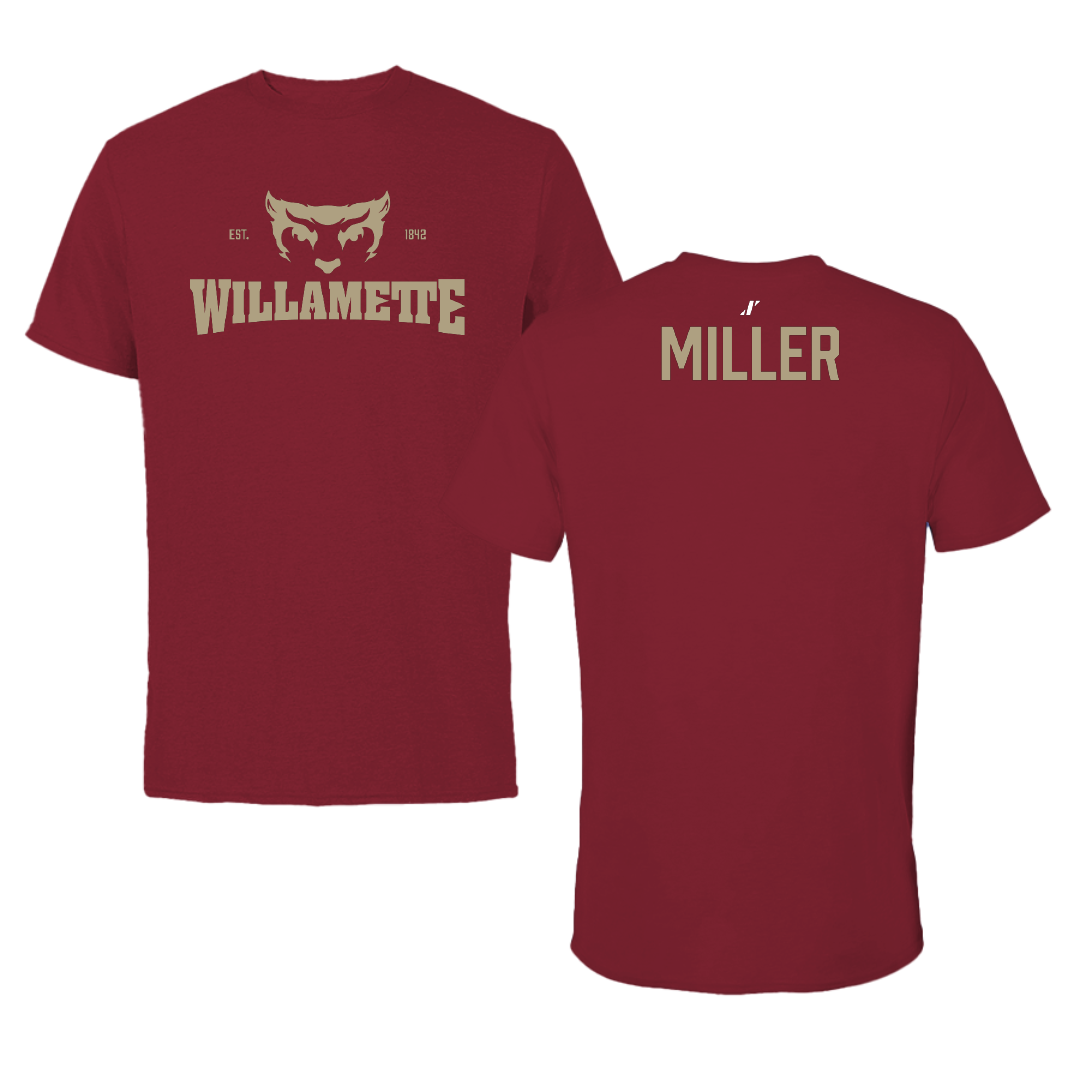 Willamette University TF and XC Cardinal General Tee - Sage Miller