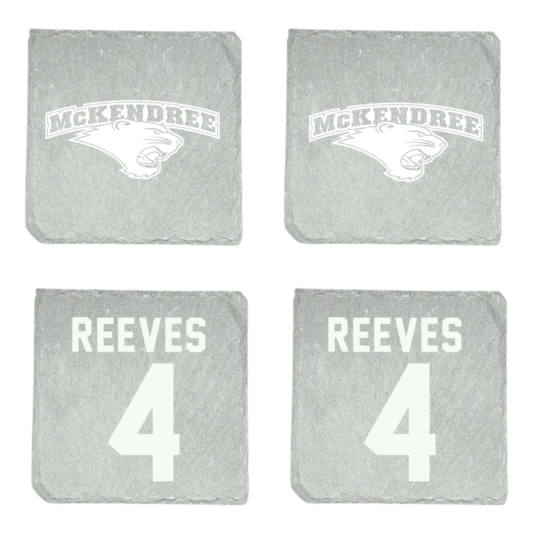 McKendree University Football Stone Coaster (4 Pack)  - #4 Chase Reeves