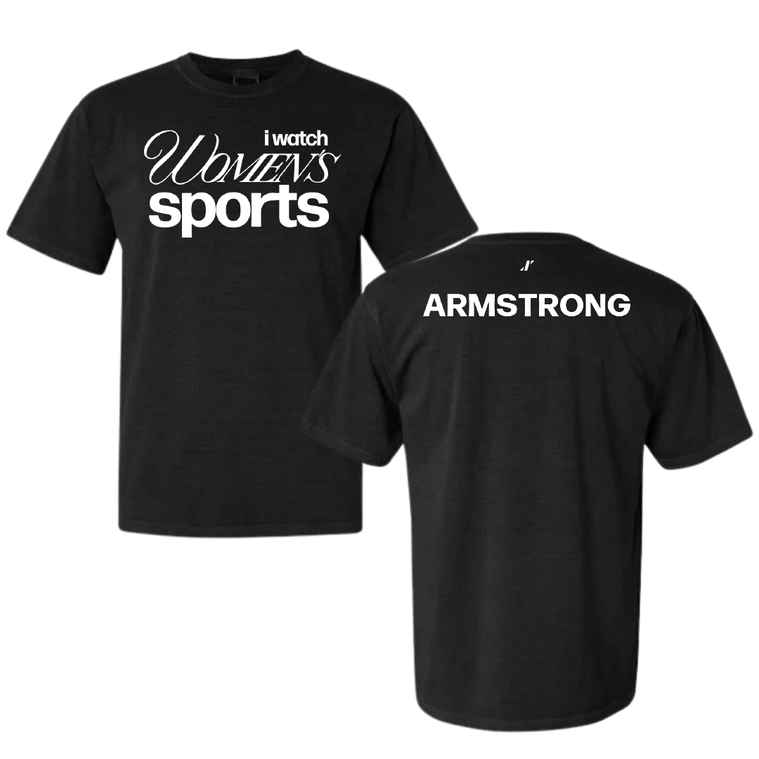 Louisiana State University TF and XC Black WHM Comfort Colors Tee - Alia Armstrong