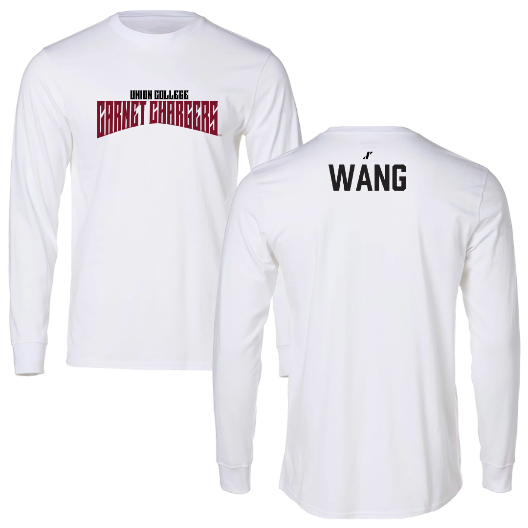 Union College Tennis White Classic Long Sleeve - David Wang