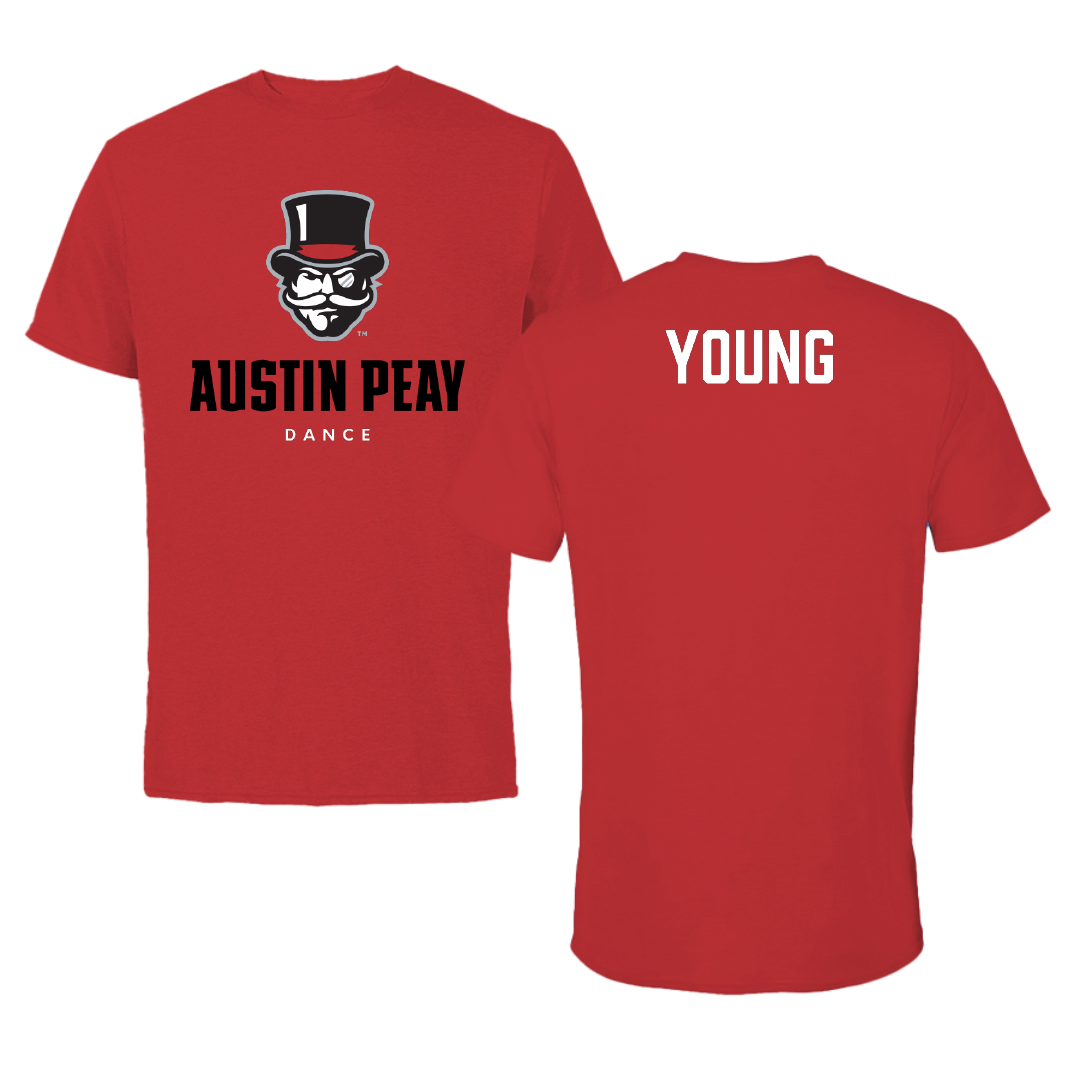 Austin Peay State University Dance Red Mascot Performance Tee - Katie Young
