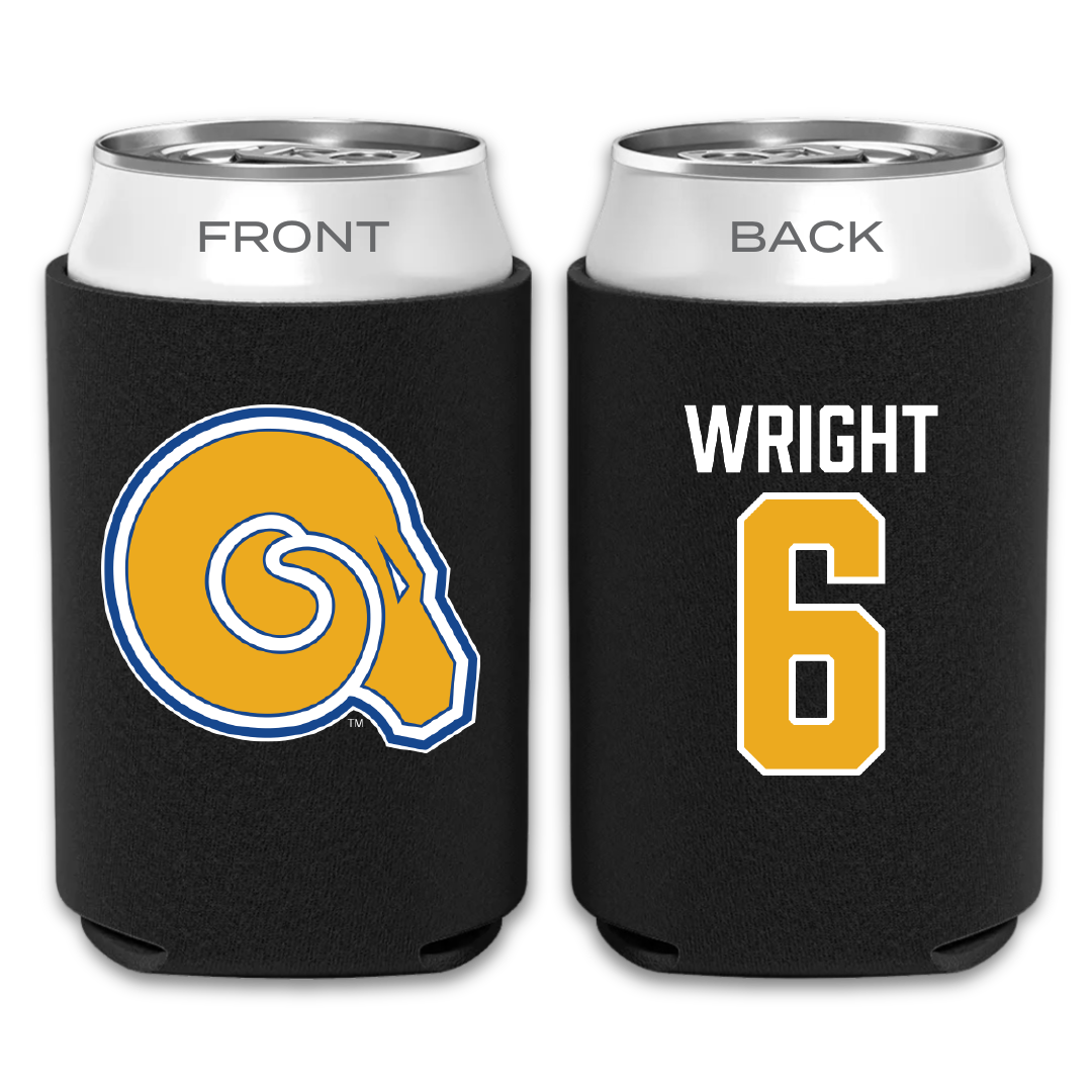 Albany State University Baseball Black Can Cooler - #6 Quindon Wright