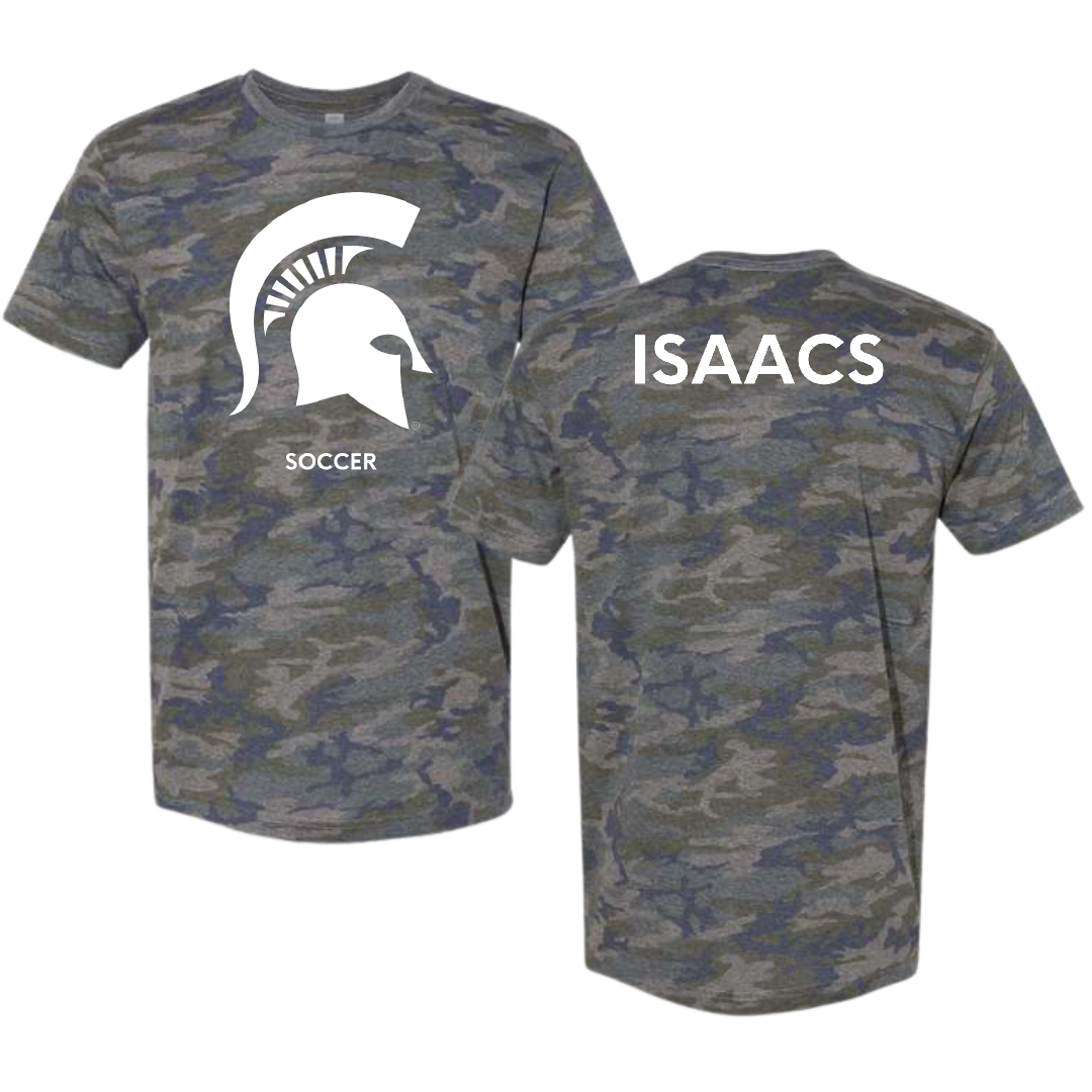 Michigan State University Soccer (W) Vintage Camo Tee - Ruby Isaacs