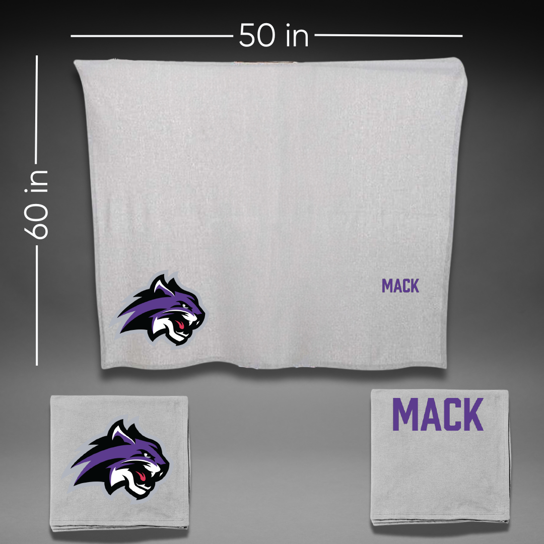 Wiley University Golf Gray Blanket - Titus Mack