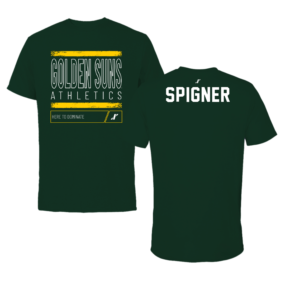 Arkansas Tech University Golf Forest Green Dominate GS Performance Tee - Ellen Spigner