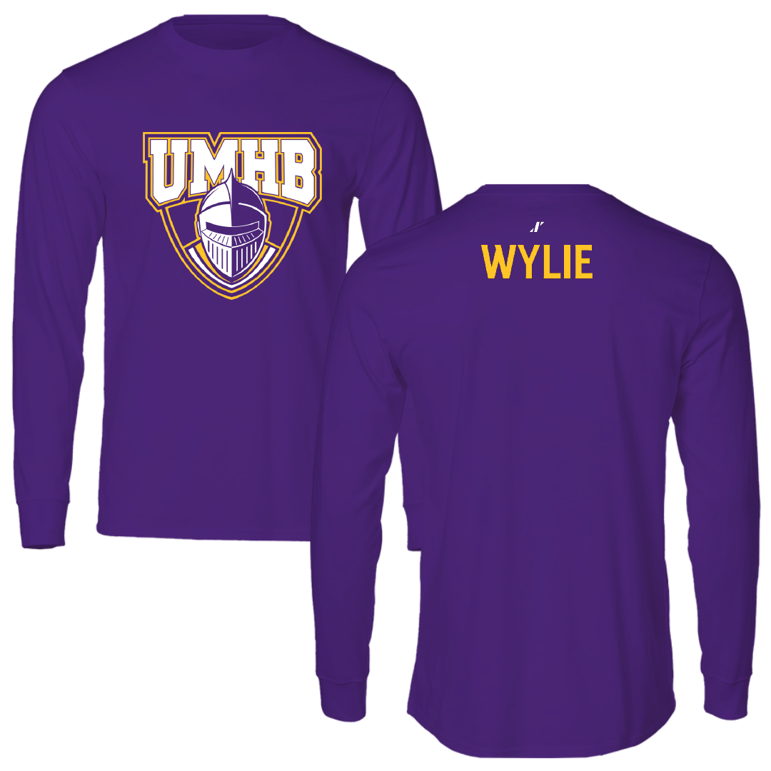 University of Mary Hardin-Baylor TF and XC Purple Performance Long Sleeve - Jayden Wylie