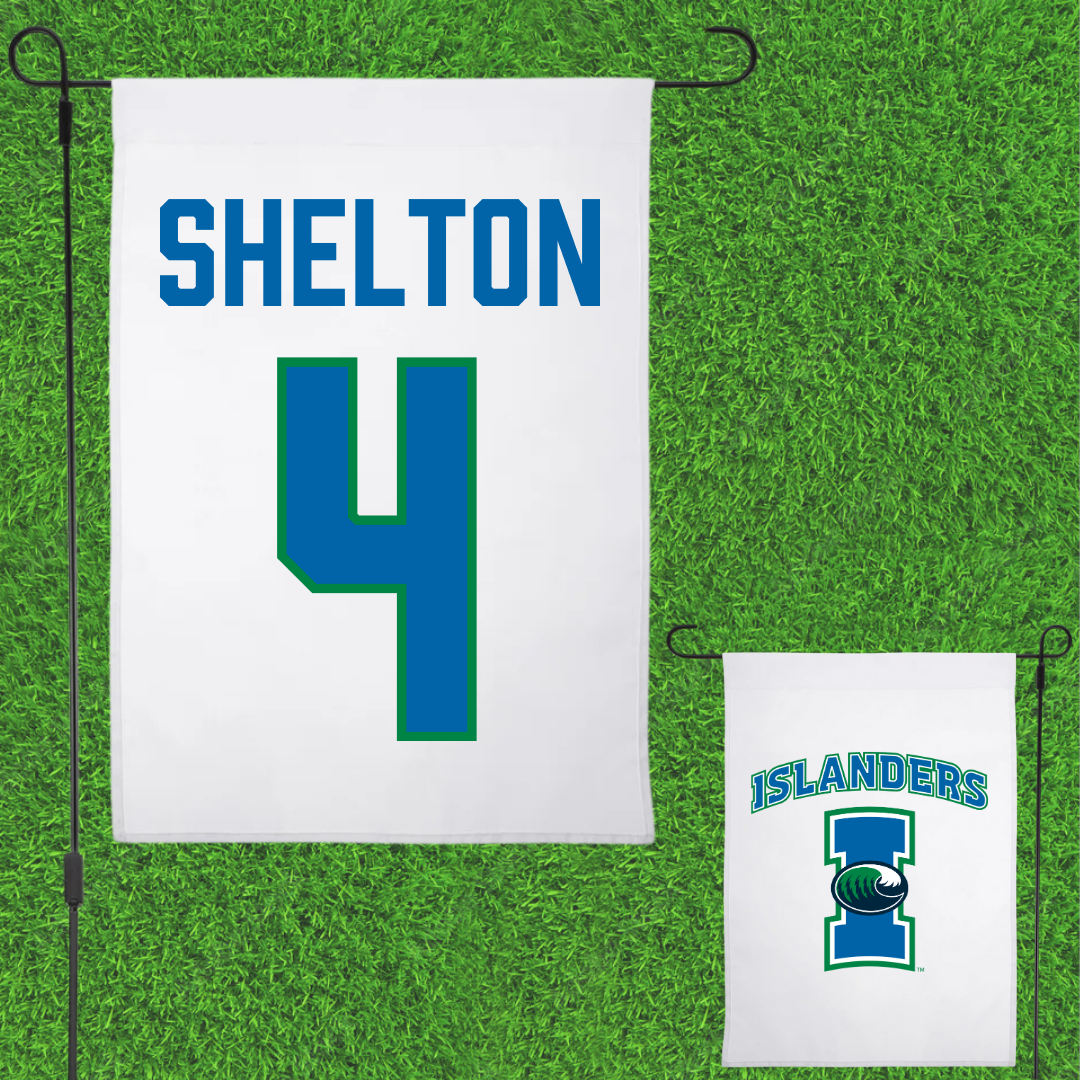 Texas A&M University-Corpus Christi Basketball White Garden Flag - #4 Marissa Shelton