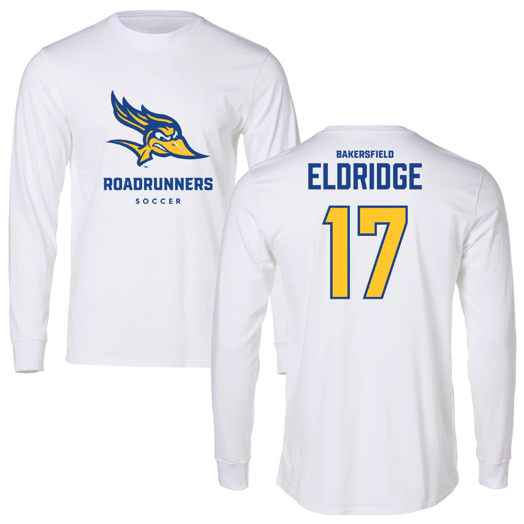 California State University-Bakersfield Soccer White Performance Long Sleeve - #17 Lauryn Eldridge