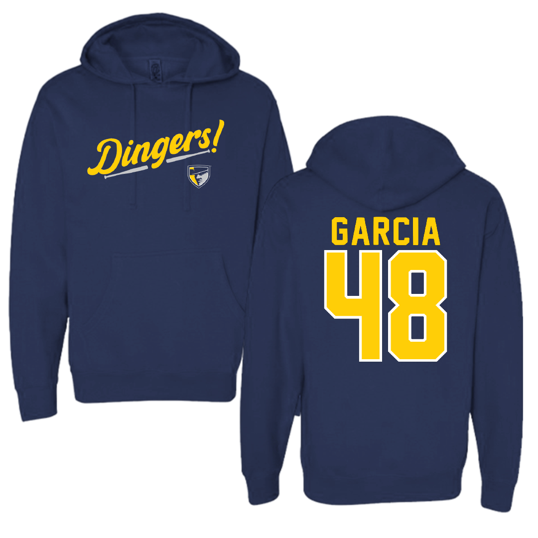 Regis University (Colorado) Baseball Navy Dingers Hoodie - #48 Ryan Garcia