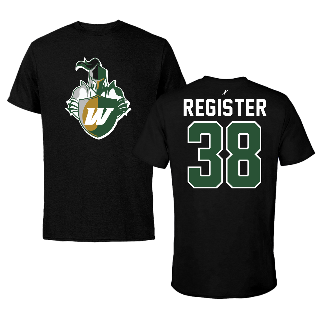 Webber International University Lacrosse Black Performance Tee - #38 Hannah Register