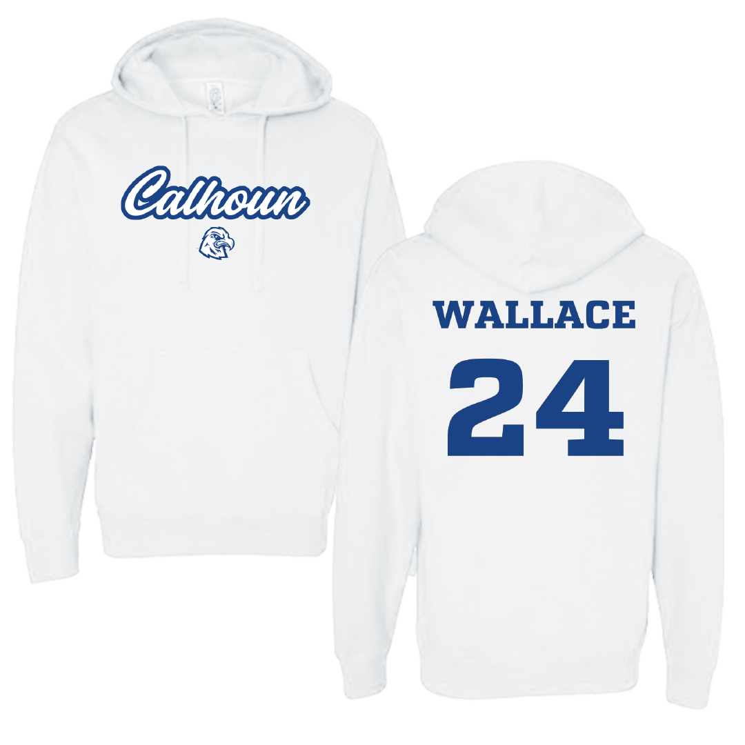 Calhoun Community College Softball White Hoodie - #24 Addison Wallace