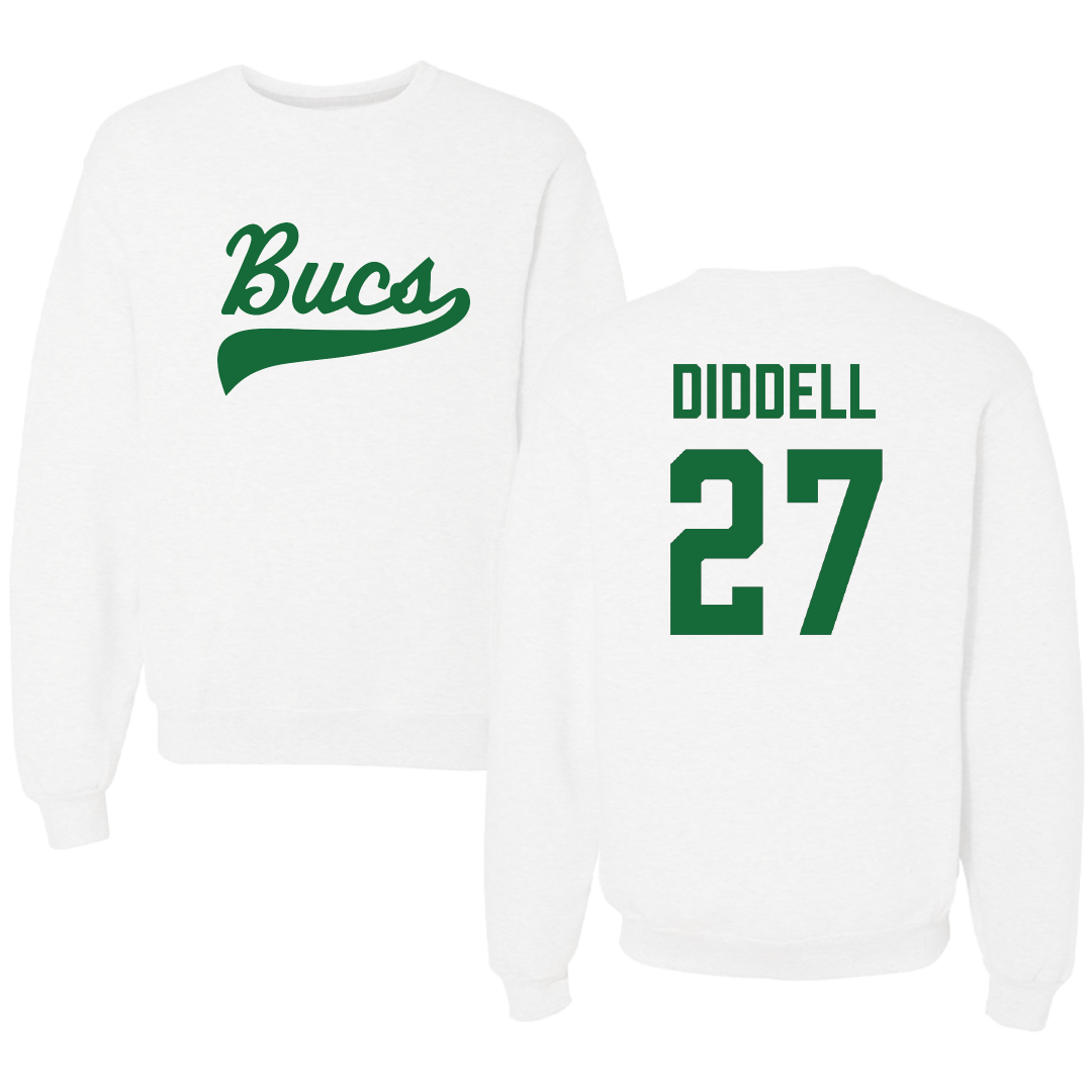 Shelton State Community College Baseball White Crewneck - #27 Kenneth Diddell