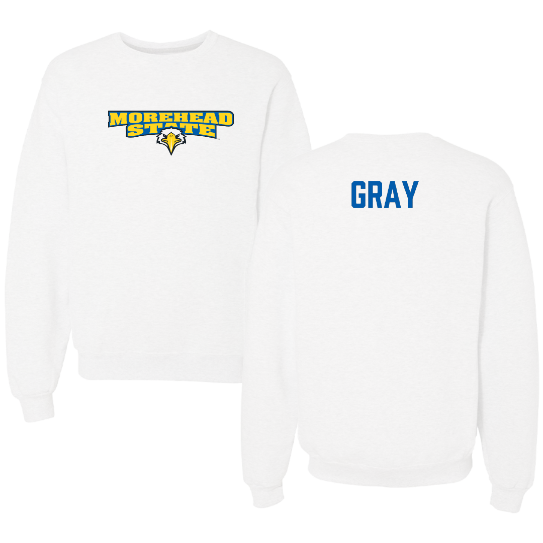 Morehead State University Rifle White Crewneck - Cooper Gray