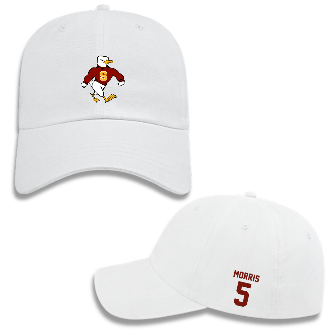 Salisbury University Baseball White Hat - #5 TJ Morris