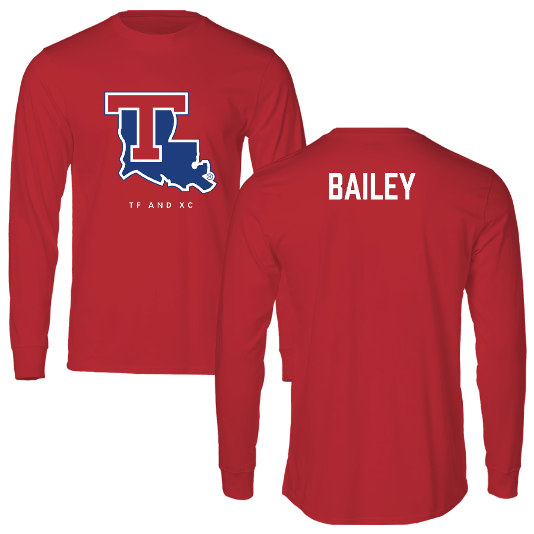 Louisiana Tech University TF and XC Red Performance Long Sleeve - Caitlynn Bailey