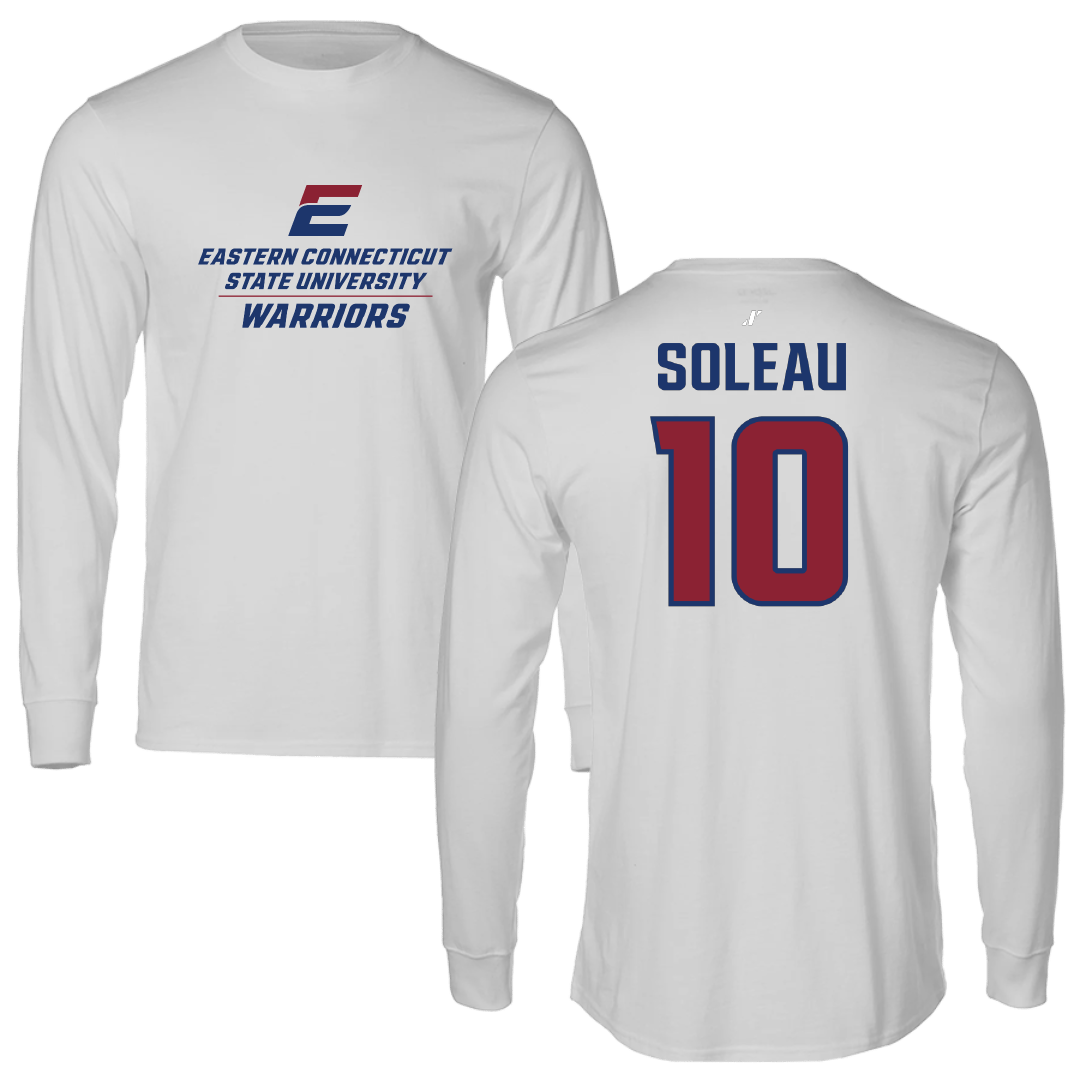 Eastern Connecticut State University Volleyball (W) Light Gray Long Sleeve - #10 Addison Soleau