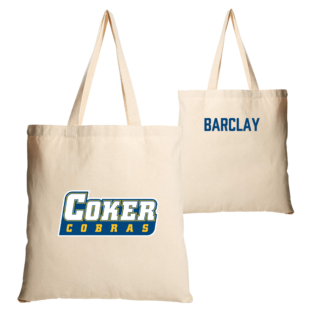 Coker University Golf Tan Canvas Tote Bag - Maximilian Barclay