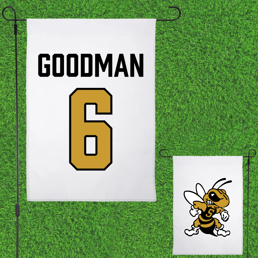 West Virginia State University Basketball (M) White Garden Flag - #6 Blake Goodman