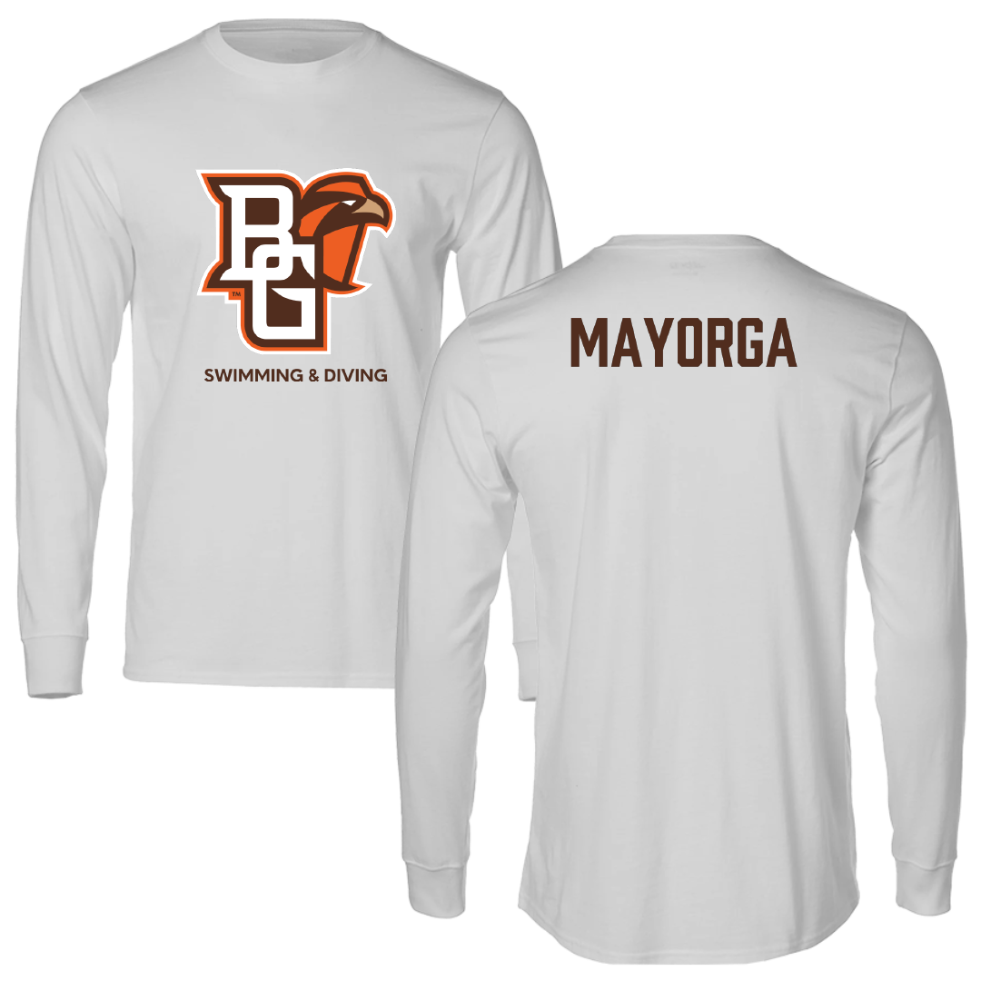 Bowling Green State University Swimming & Diving Light Gray Long Sleeve - Natalia Mayorga