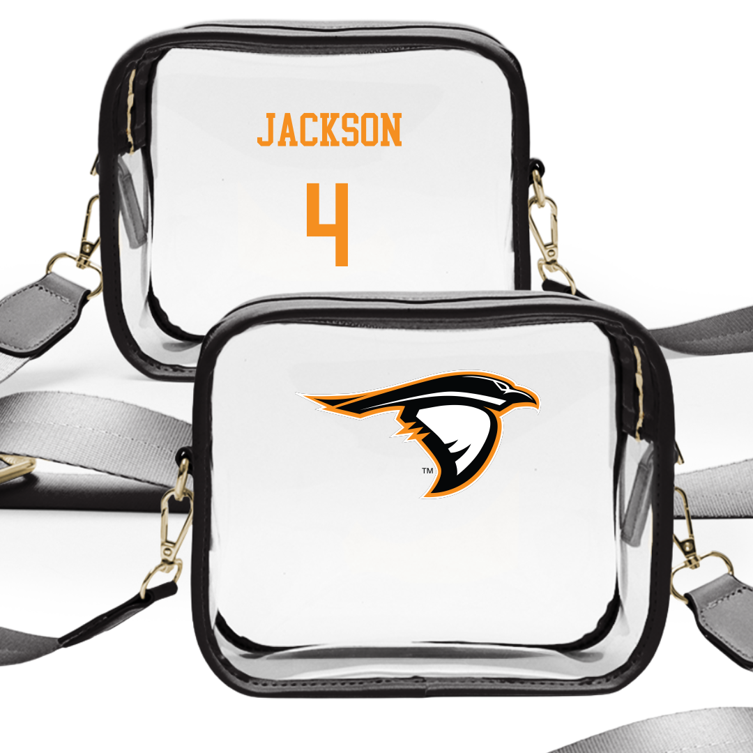 Anderson University (Indiana) Baseball Black Clear Stadium Bag - #4 Cody Jackson