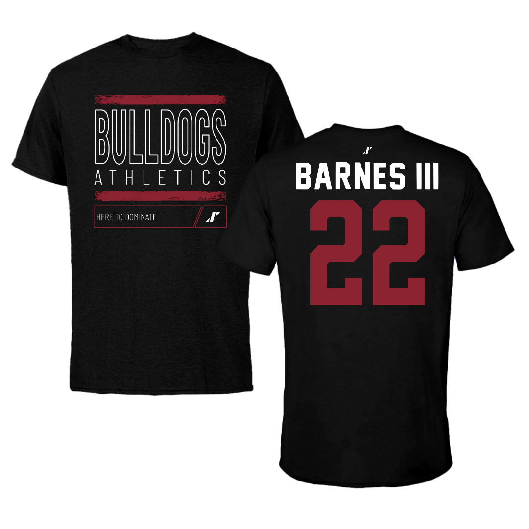 Dean College Basketball Black Dominate Performance Tee - #22 Billy Ray Barnes iII