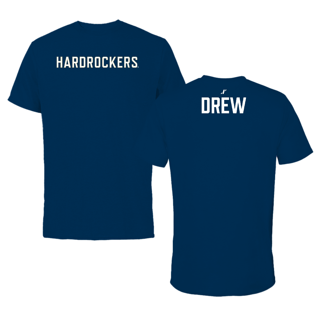 South Dakota Mines TF and XC Navy Wordmark Tee - Preston Drew