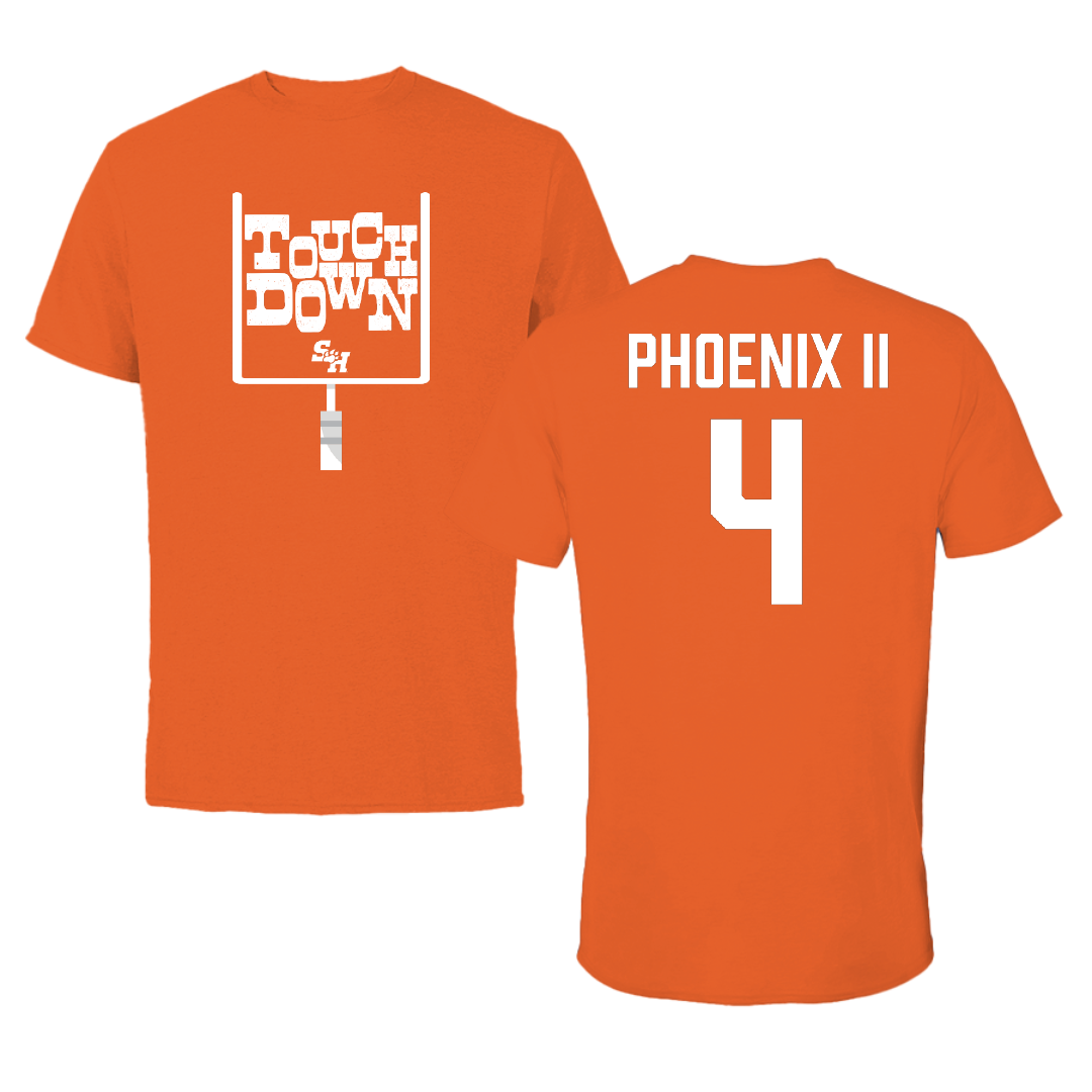 Sam Houston State University Football Orange Touchdown Tee - #4 Michael Phoenix II