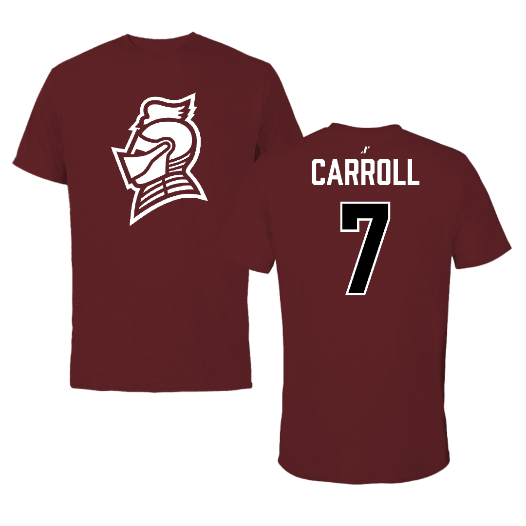 Bellarmine University Baseball Maroon Tee - #7 Ethan Carroll