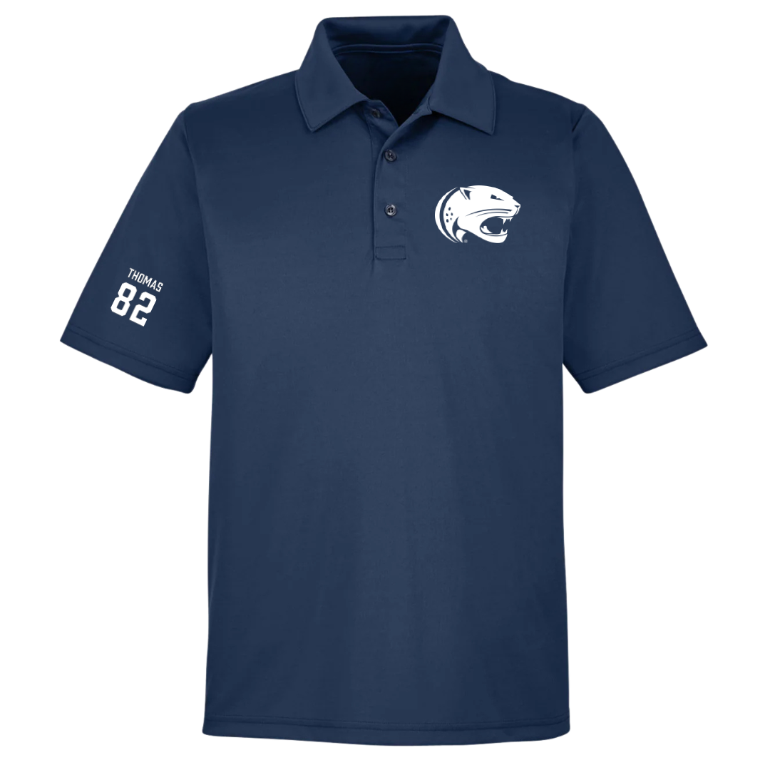 University of South Alabama Football Navy Polo - #82 Trent Thomas