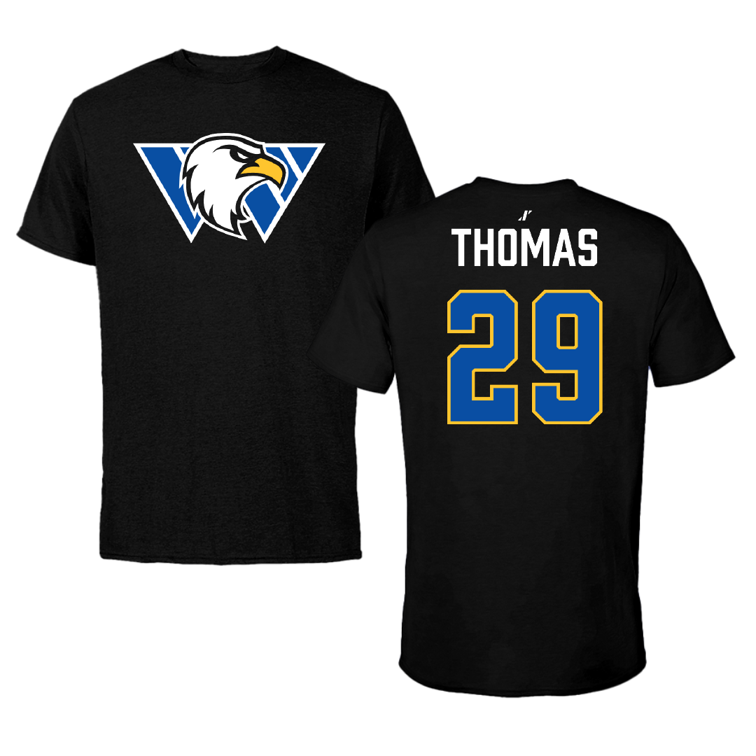 Williams Baptist University Softball Black Tee - #29 Paige Thomas