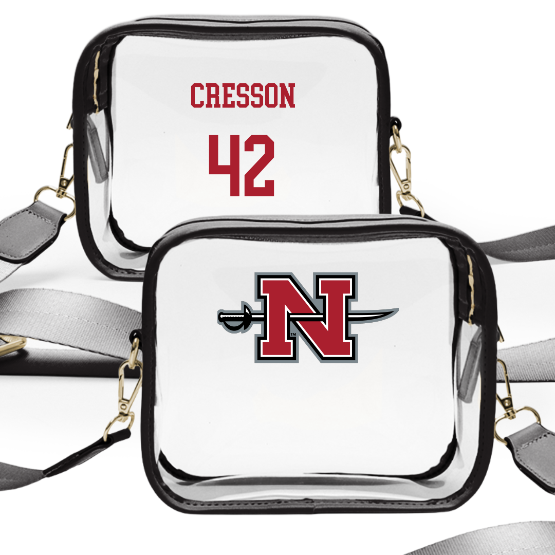 Nicholls State University Football Black Clear Stadium Bag - #42 David Cresson