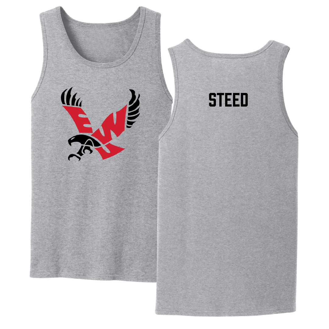 Eastern Washington University TF and XC Sport Gray Tank Top - Austin Steed