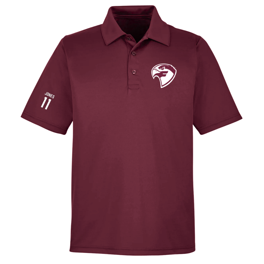 Fairmont State University Basketball (W) Maroon Polo - #11 Amiel Jones