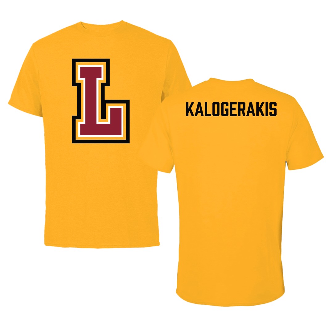 Loyola University New Orleans Golf (M) Gold Performance Tee - Arsenios Kalogerakis