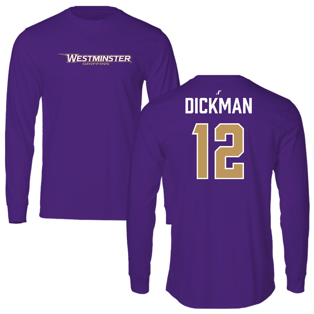 Westminster University (Utah) Lacrosse Purple Long Sleeve - #12 Sam Dickman