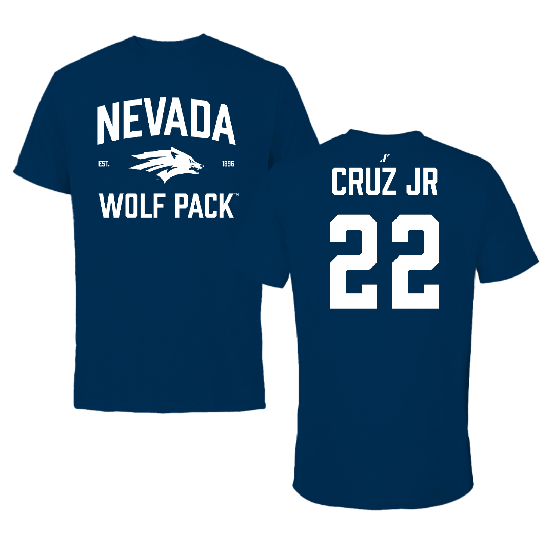 University of Nevada Baseball Navy General Tee - #22 Mikey Cruz Jr