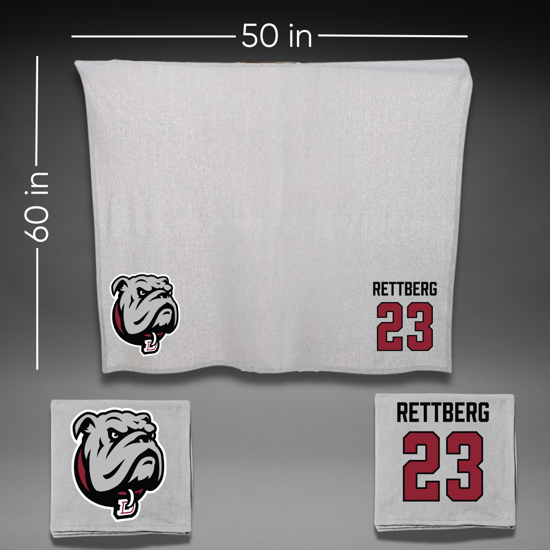 Dean College Basketball (W) Gray Blanket - #23 Carly Rettberg