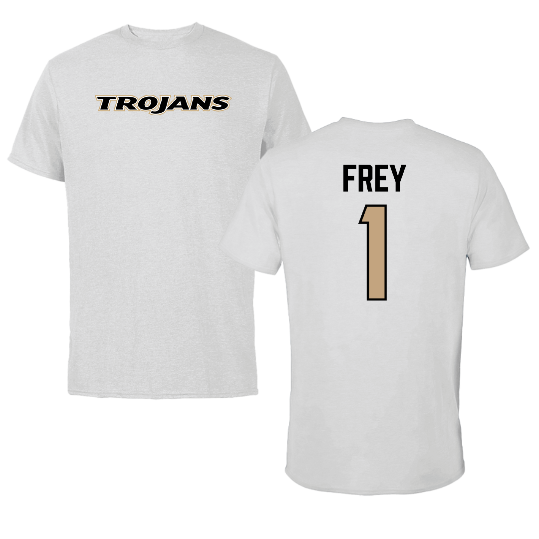 Anderson University (South Carolina) Soccer Light Gray Tee - #1 Arriel Frey