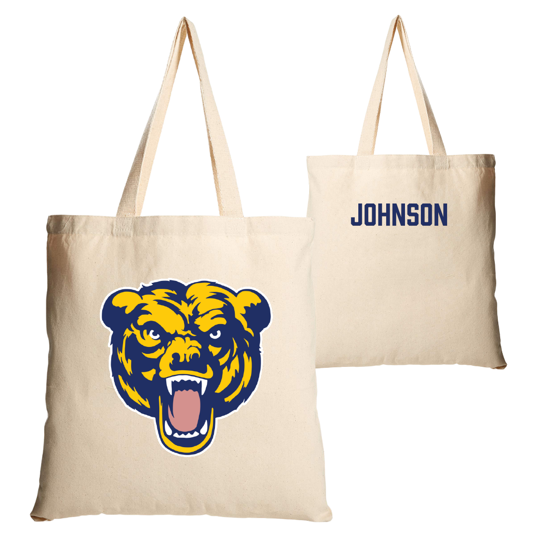 Carolina University Baseball Tan Canvas Tote Bag - Patrick Johnson