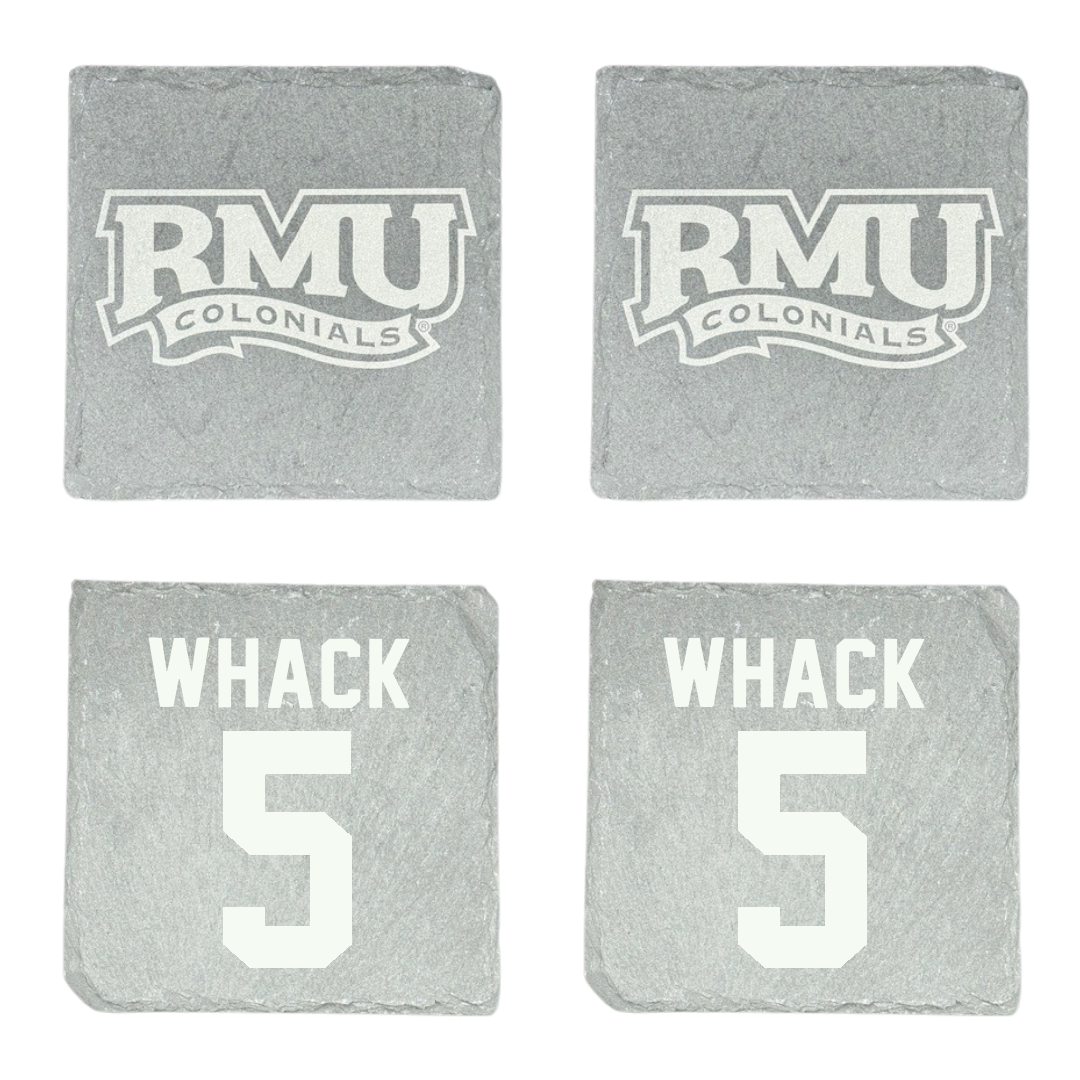 Robert Morris University Football Stone Coaster (4 Pack)  - #5 Donta Whack