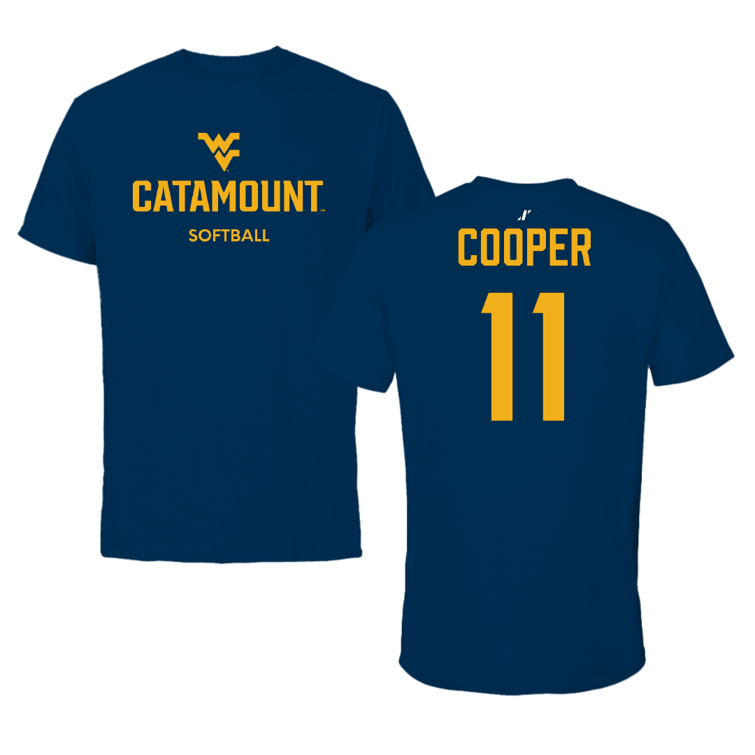 Potomac State College Softball Navy Performance Tee - #11 Katelyn Cooper