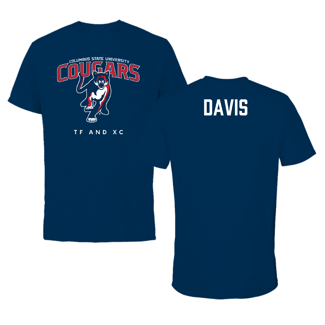Columbus State University TF and XC Navy Tee - Dez Davis
