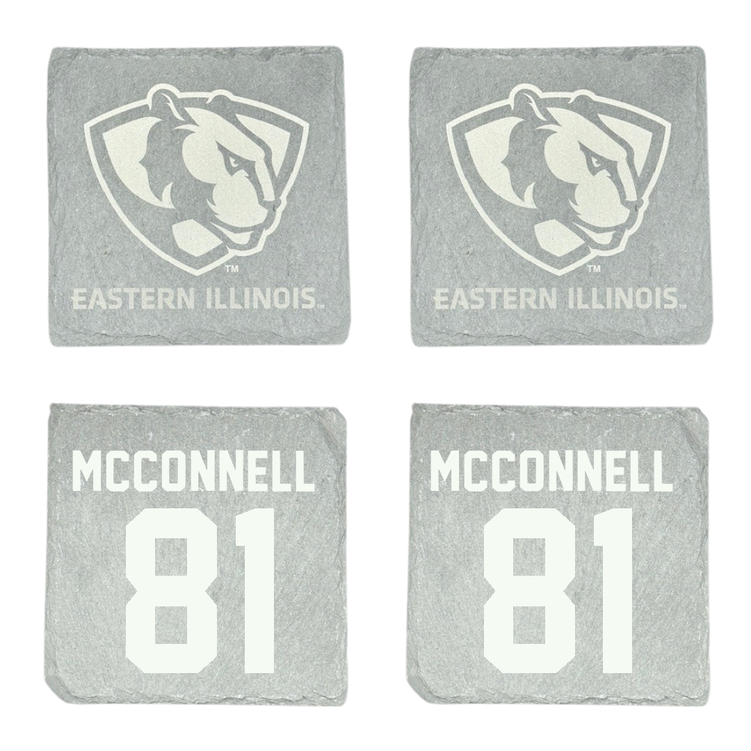 Eastern Illinois University Football Stone Coaster (4 Pack)  - #81 Chase McConnell