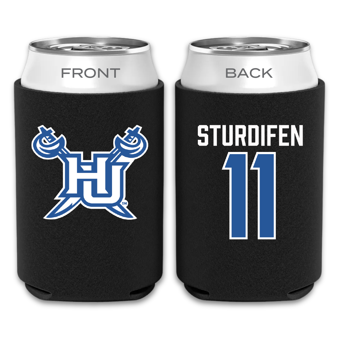 Hampton University Football Black Can Cooler - #11 Cam Sturdifen
