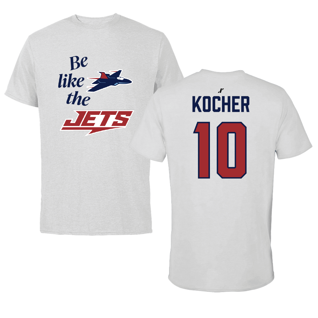 Newman University Baseball Light Gray Be Like Us Performance Tee - #10 Brett Kocher