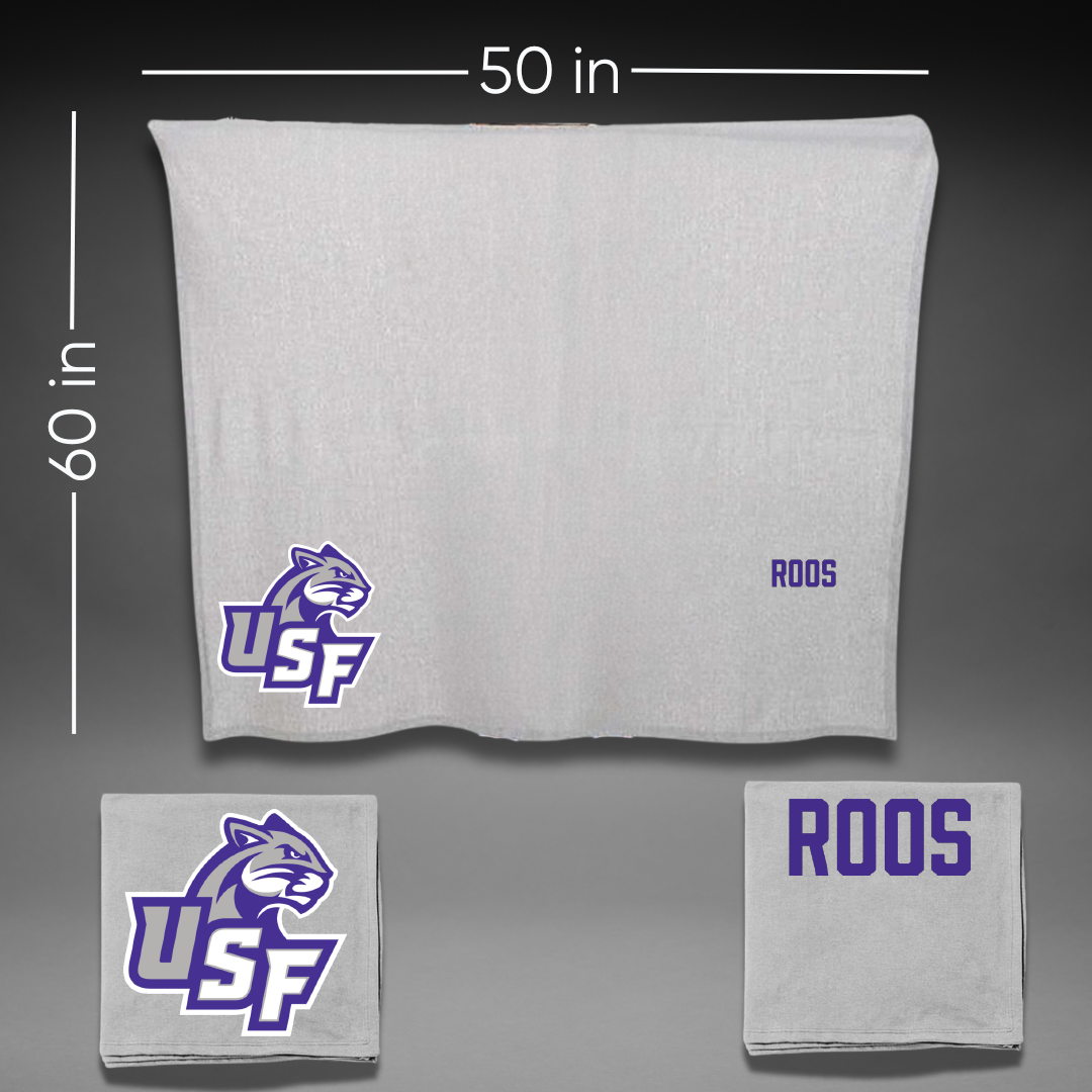 University of Sioux Falls Wrestling Gray Blanket - Jarrett Roos