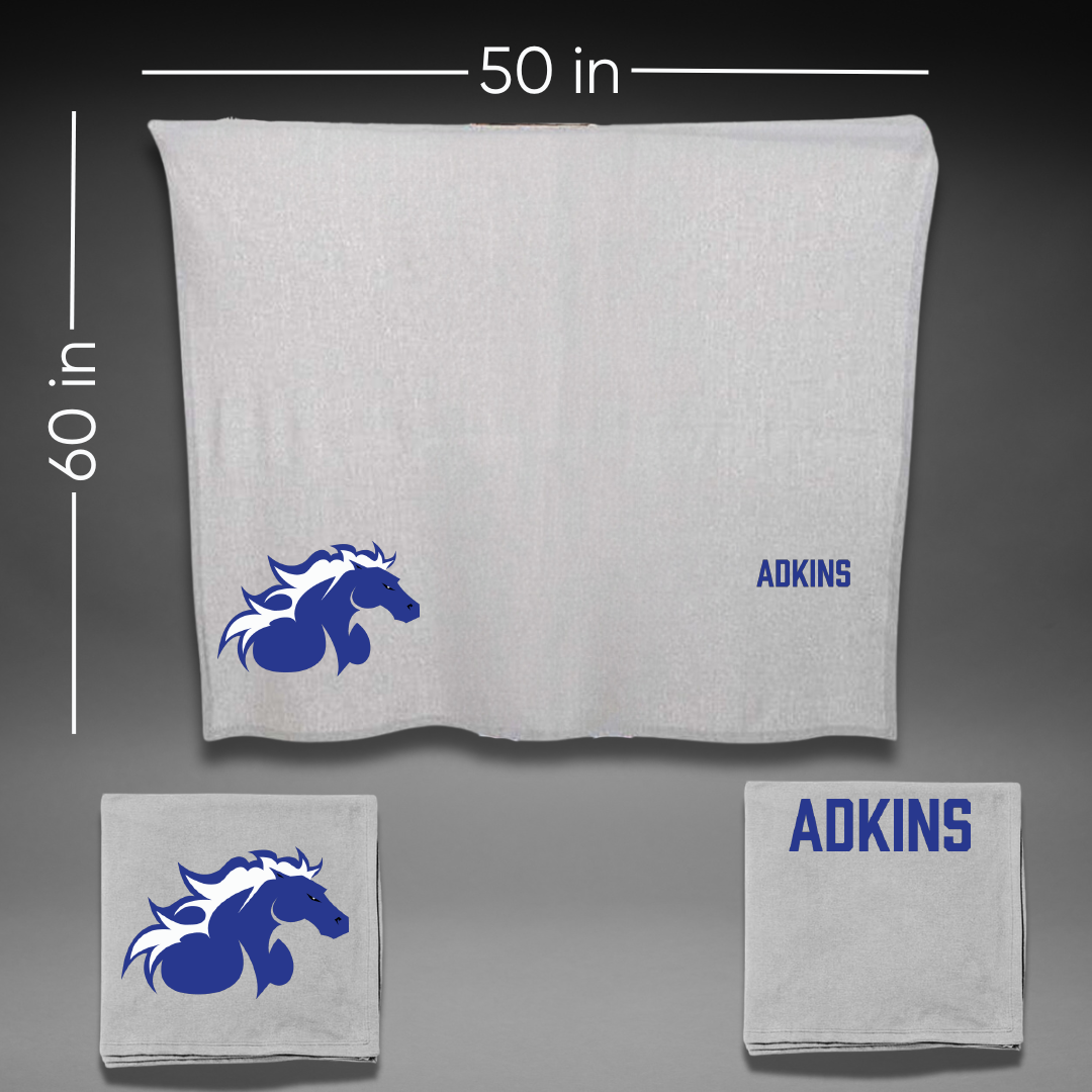North American University TF and XC Gray Blanket - Chinosole Adkins