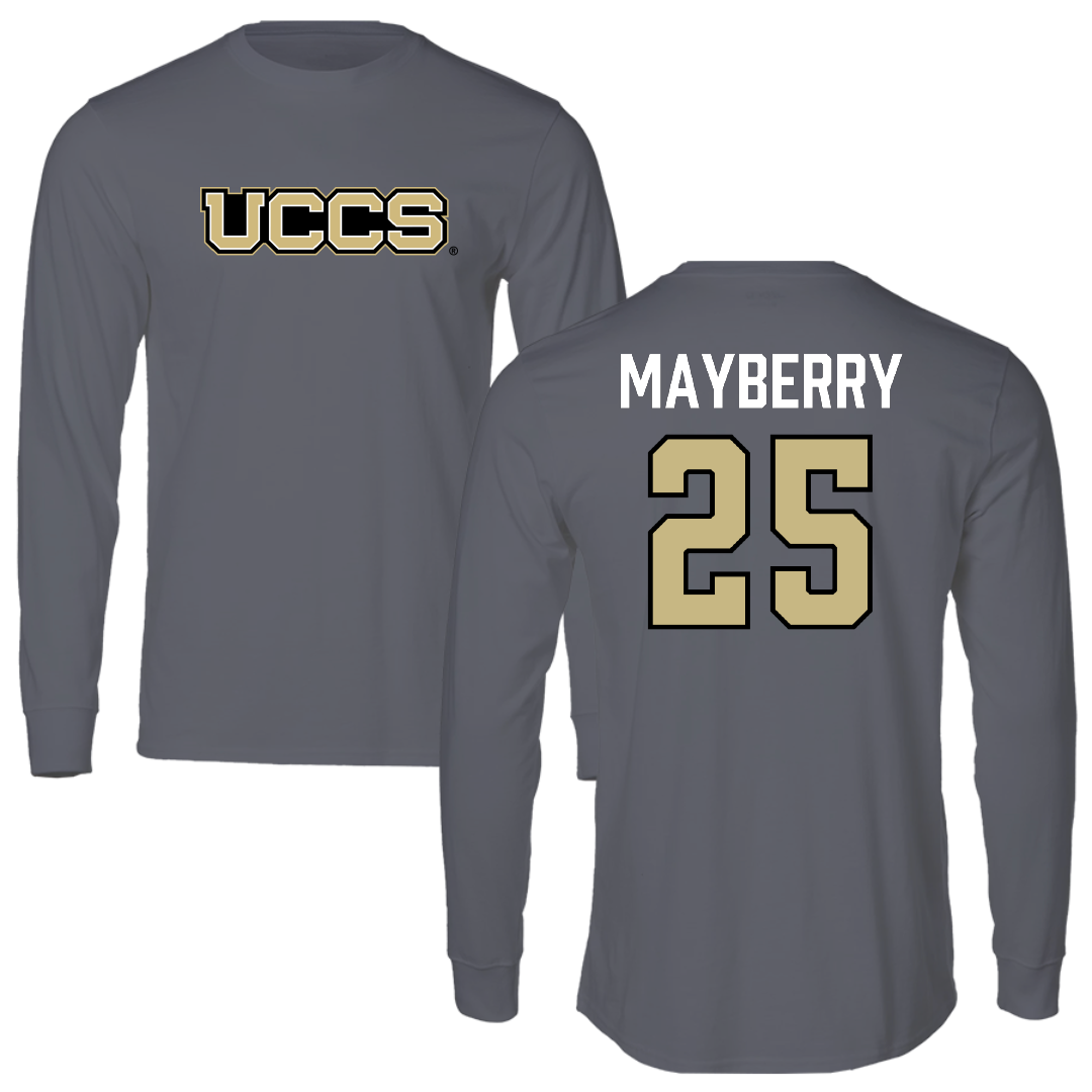 University of Colorado Colorado Springs Baseball Dark Gray Long Sleeve - #25 Tyson Mayberry