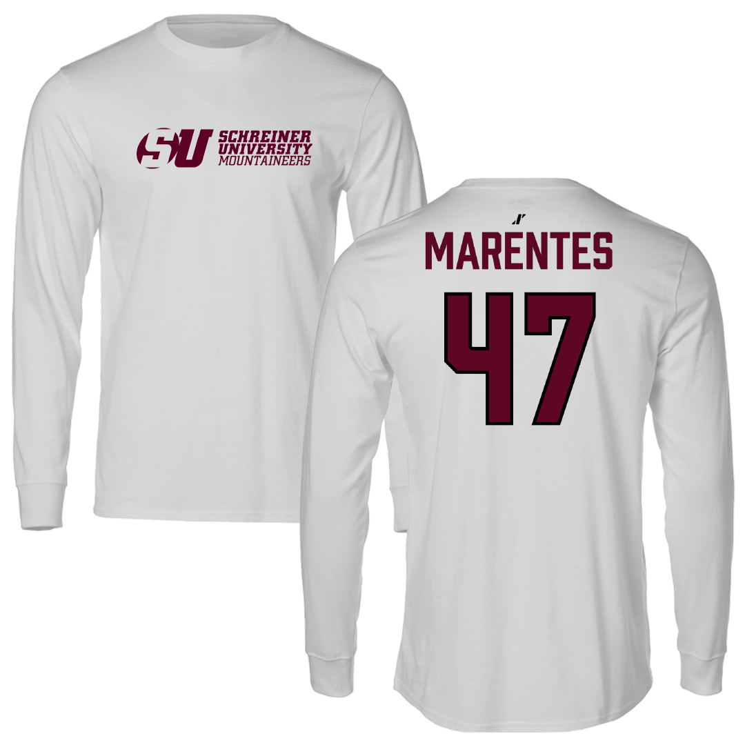 Schreiner University Baseball Light Gray Long Sleeve - #47 Josh Marentes
